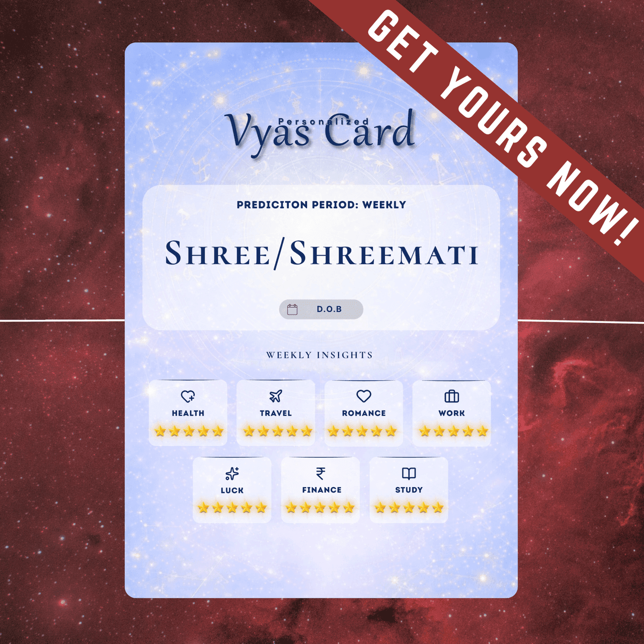 Personalized Vyas Card